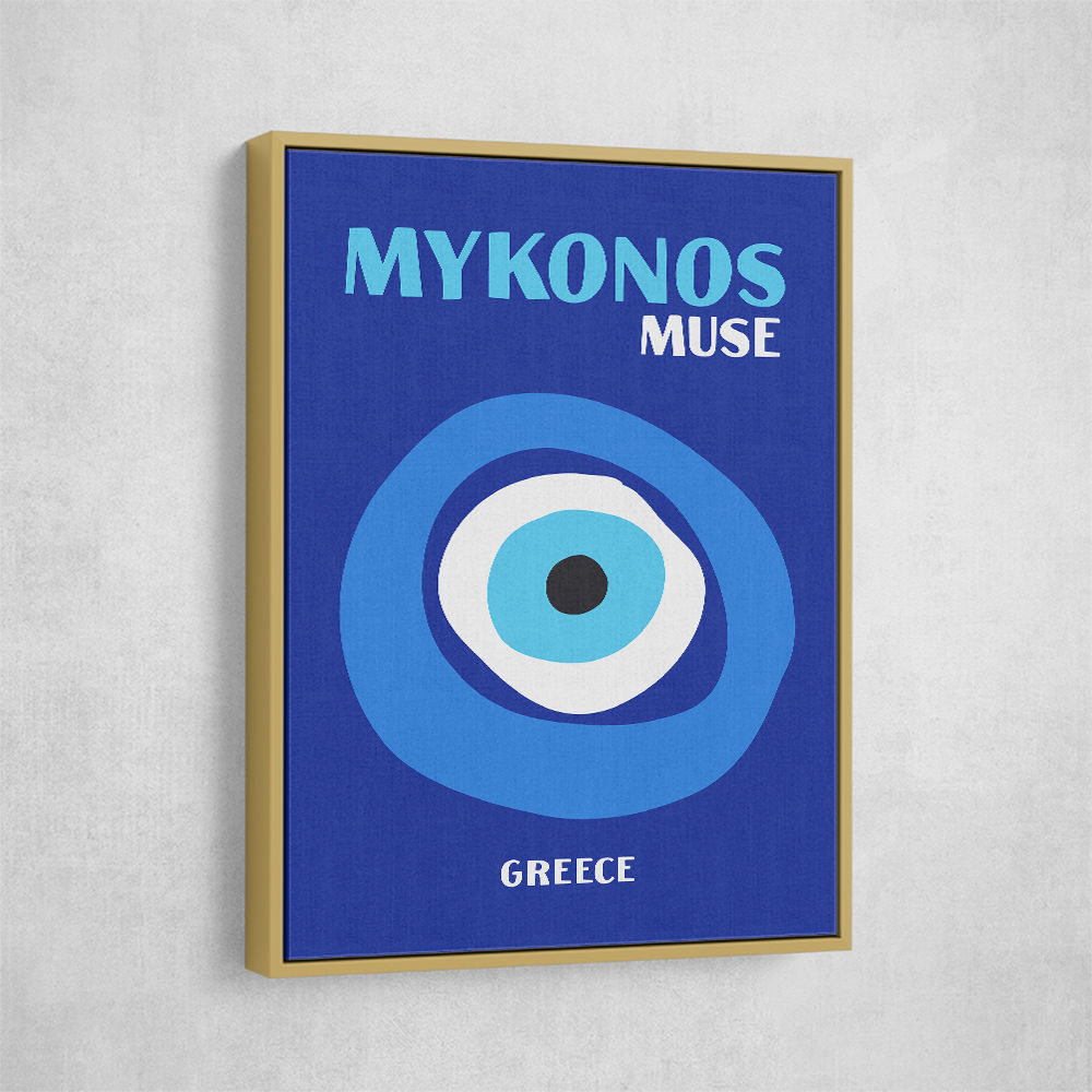 Mykonos Muse Travel Poster