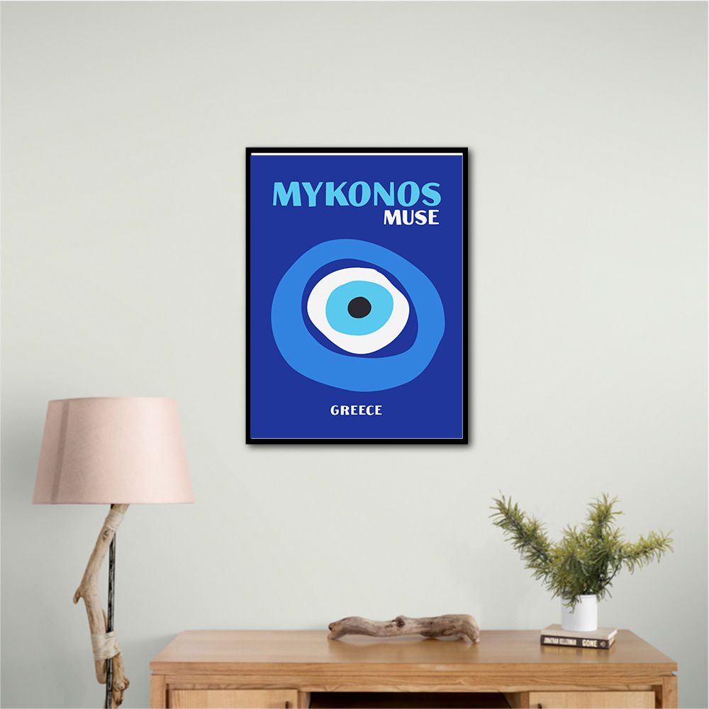 Mykonos Muse Travel Poster