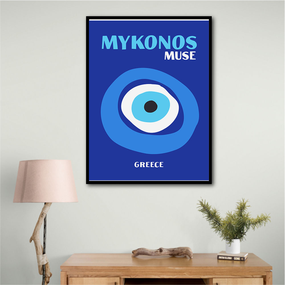 Mykonos Muse Travel Poster