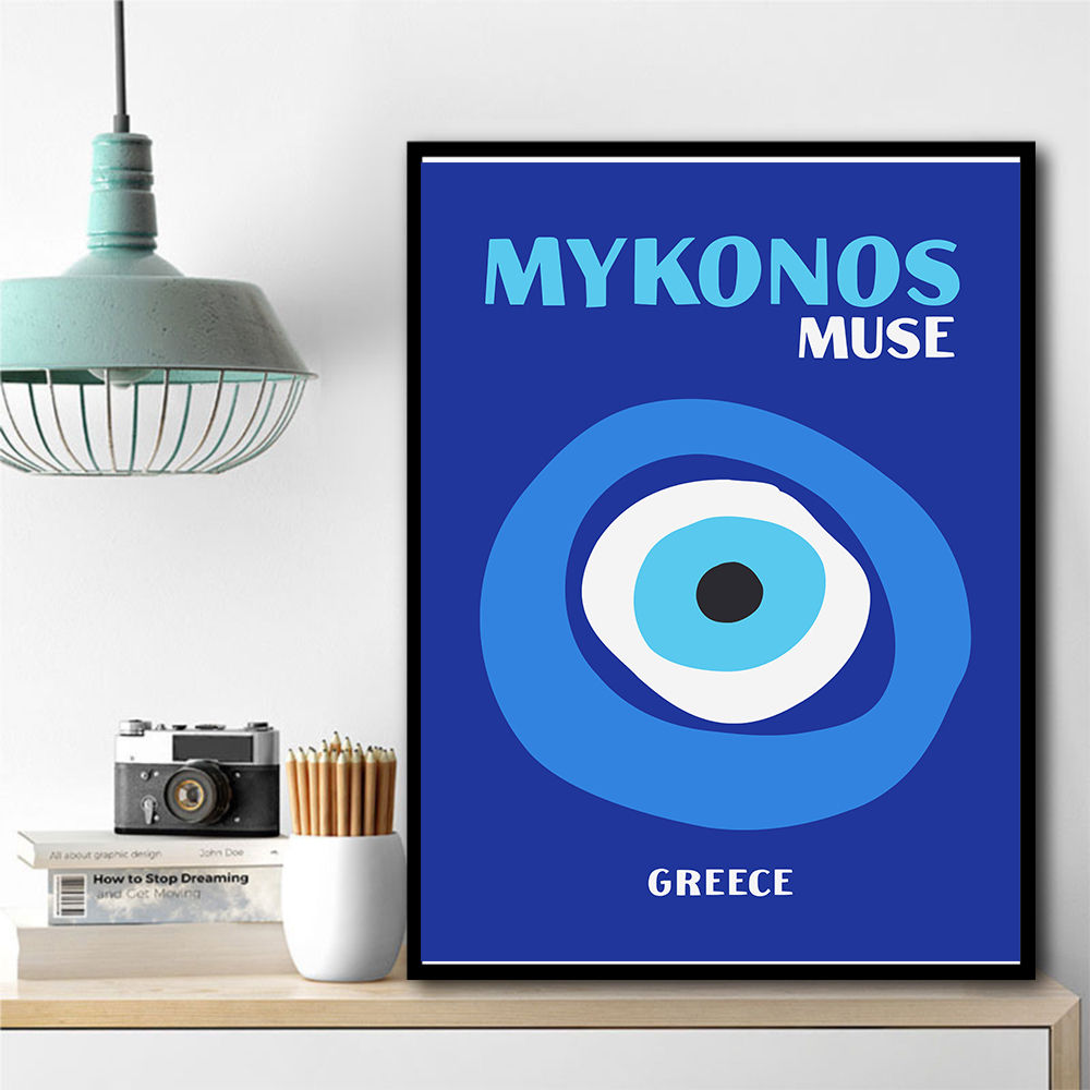 Mykonos Muse Travel Poster