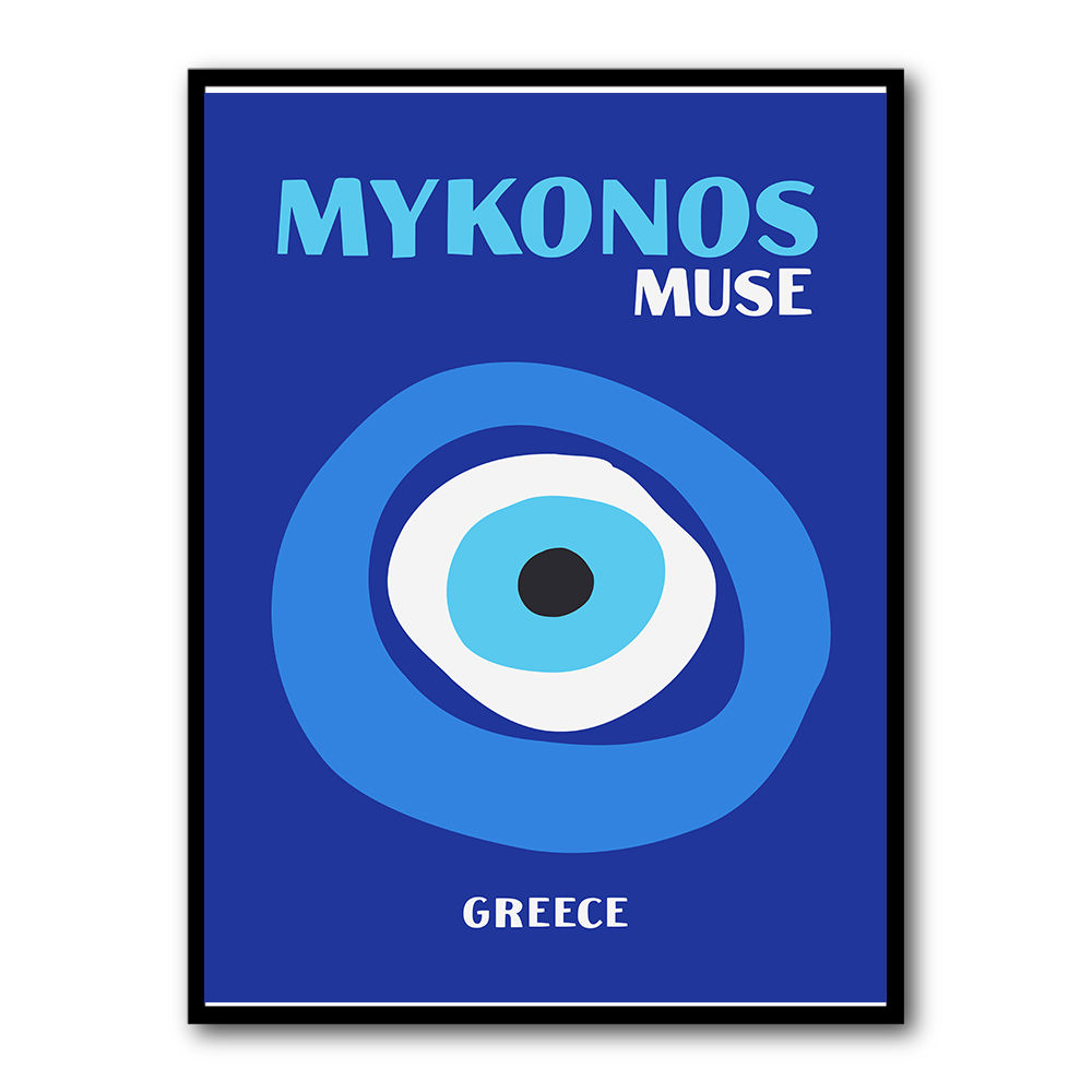 Mykonos Muse Travel Poster