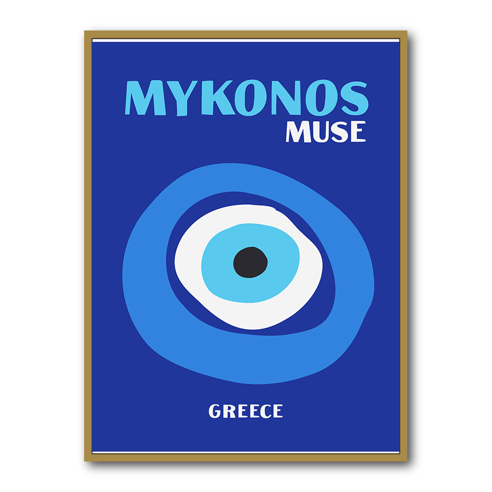 Mykonos Muse Travel Poster