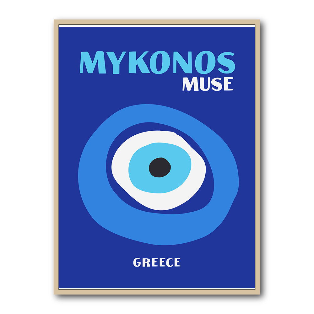 Mykonos Muse Travel Poster