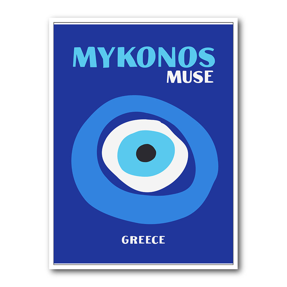 Mykonos Muse Travel Poster