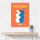 Santorini Travel Poster Santorini Travel Poster