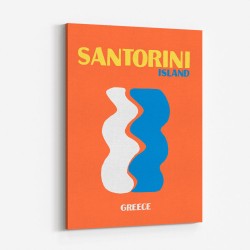 Santorini Travel Poster