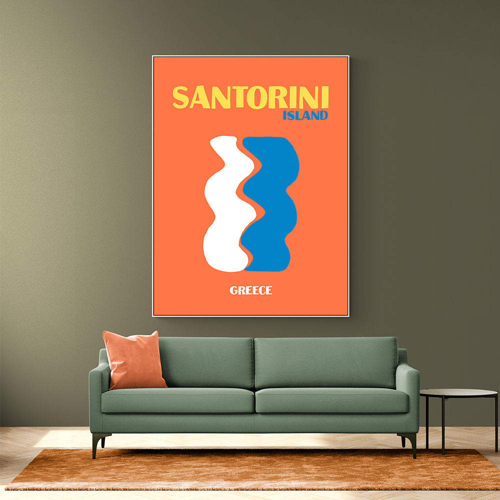 Santorini Travel Poster Santorini Travel Poster