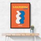 Santorini Travel Poster Santorini Travel Poster