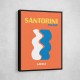 Santorini Travel Poster Santorini Travel Poster