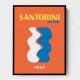 Santorini Travel Poster Santorini Travel Poster
