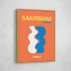 Santorini Travel Poster Santorini Travel Poster