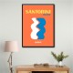 Santorini Travel Poster Santorini Travel Poster
