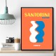 Santorini Travel Poster Santorini Travel Poster