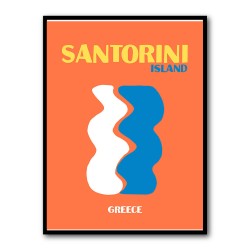Santorini Travel Poster