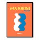 Santorini Travel Poster Santorini Travel Poster