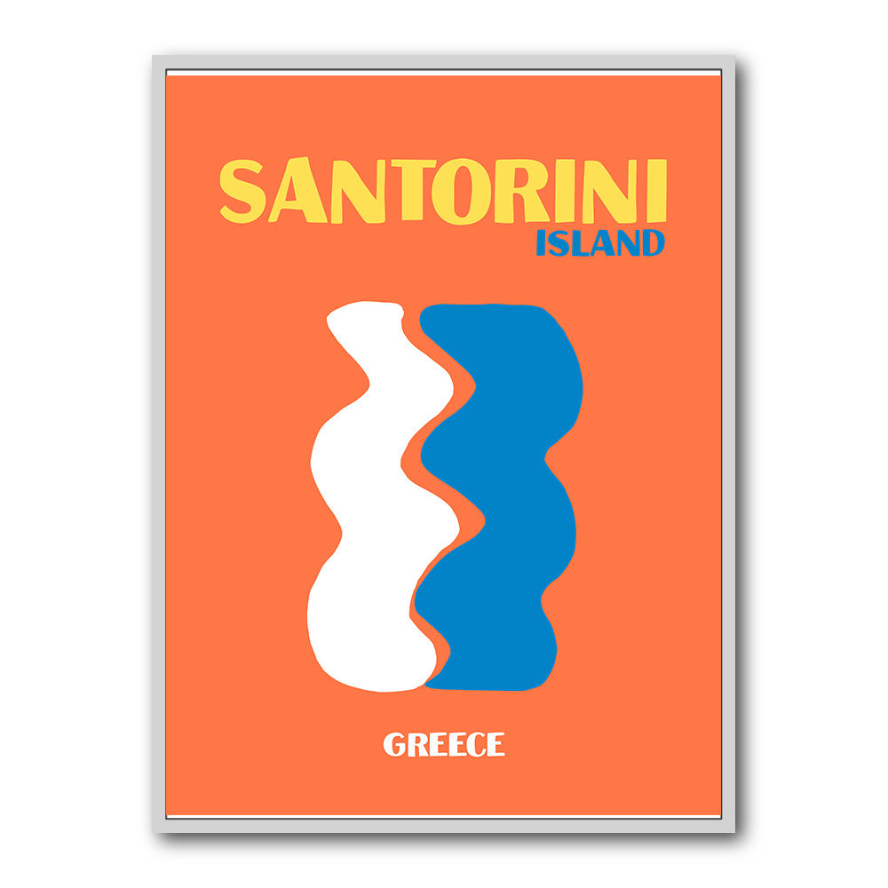 Santorini Travel Poster Santorini Travel Poster