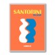 Santorini Travel Poster Santorini Travel Poster