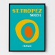 St Tropez Soleil Travel Poster