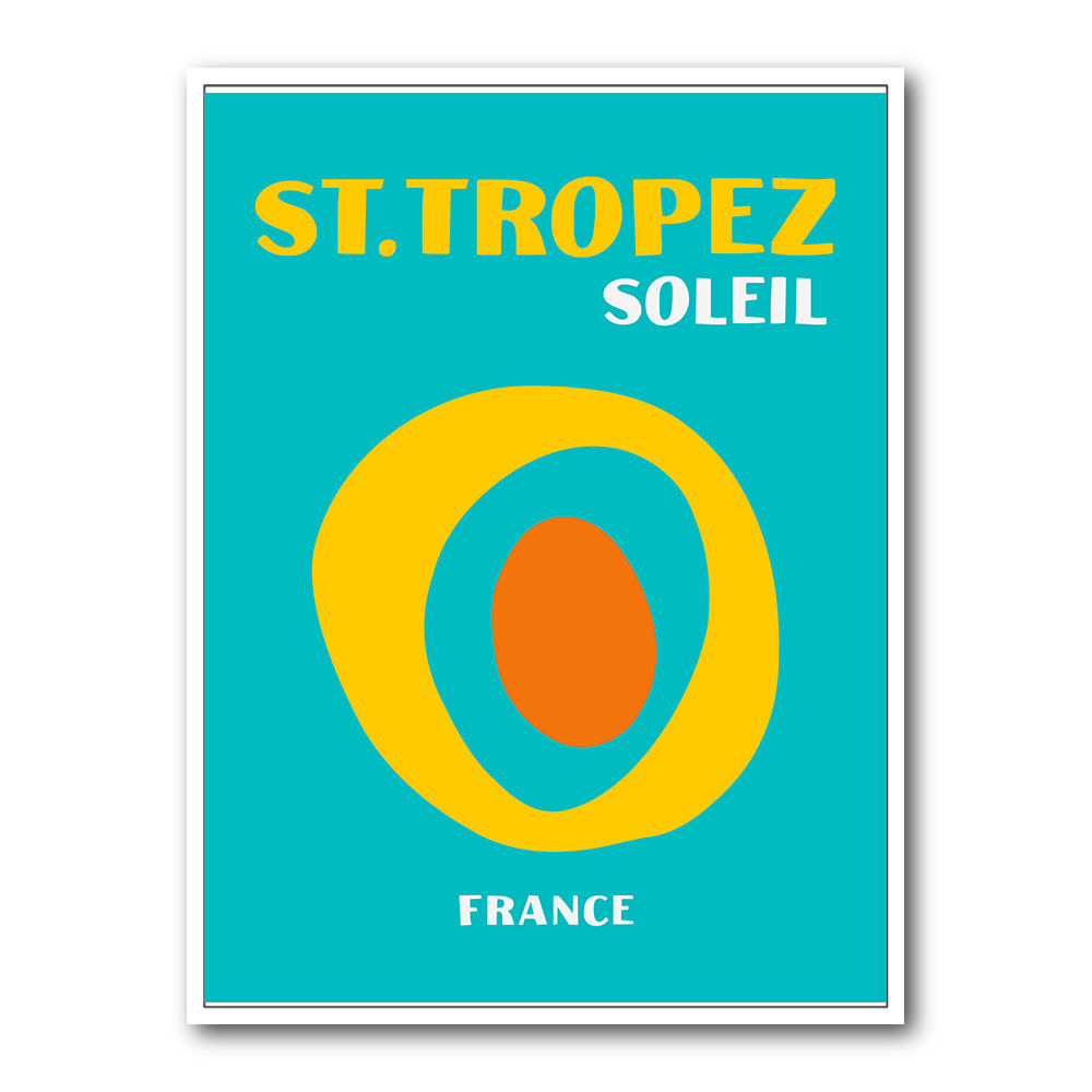 St Tropez Soleil Travel Poster