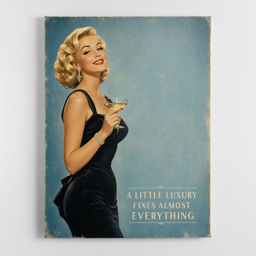 A Little Luxury Fixes Almost Everything Vintage Style Wall Art