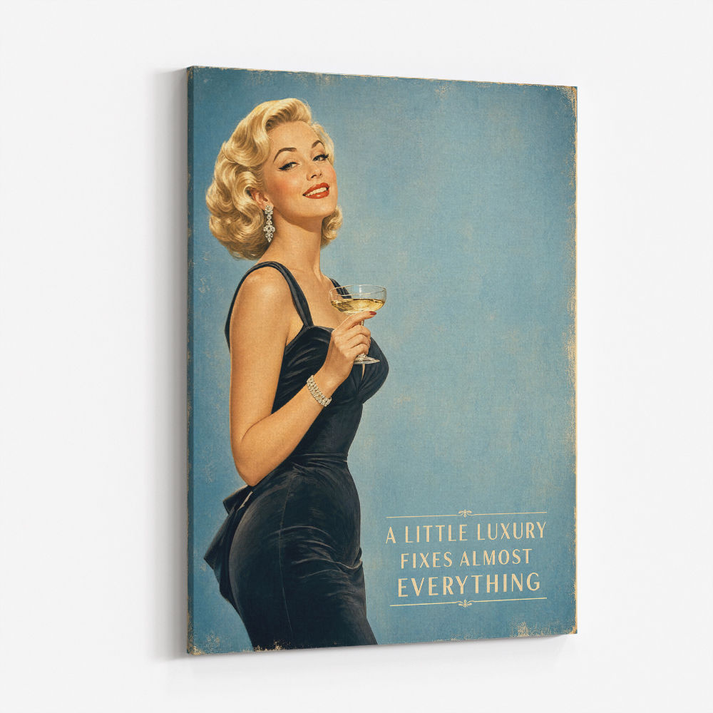 A Little Luxury Fixes Almost Everything Vintage Style Wall Art