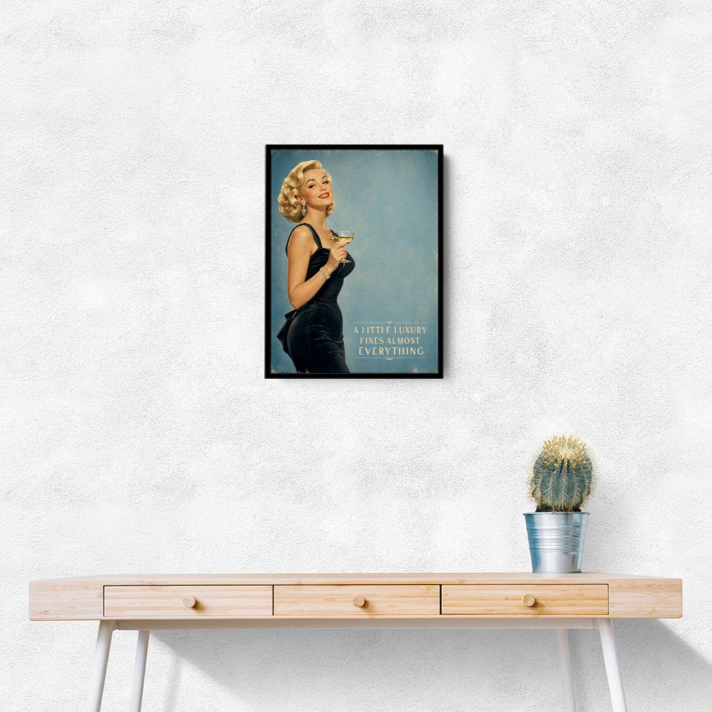 A Little Luxury Fixes Almost Everything Vintage Style Wall Art