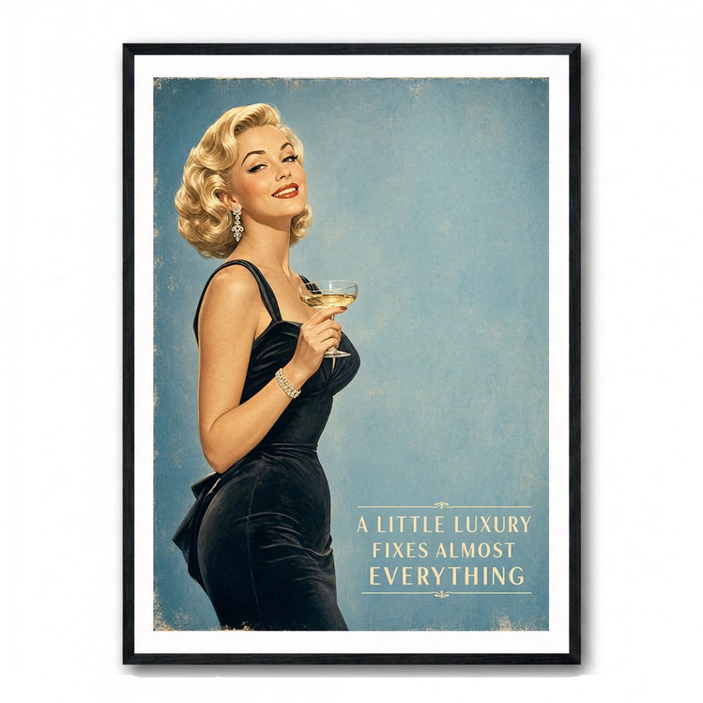 A Little Luxury Fixes Almost Everything Vintage Style Wall Art