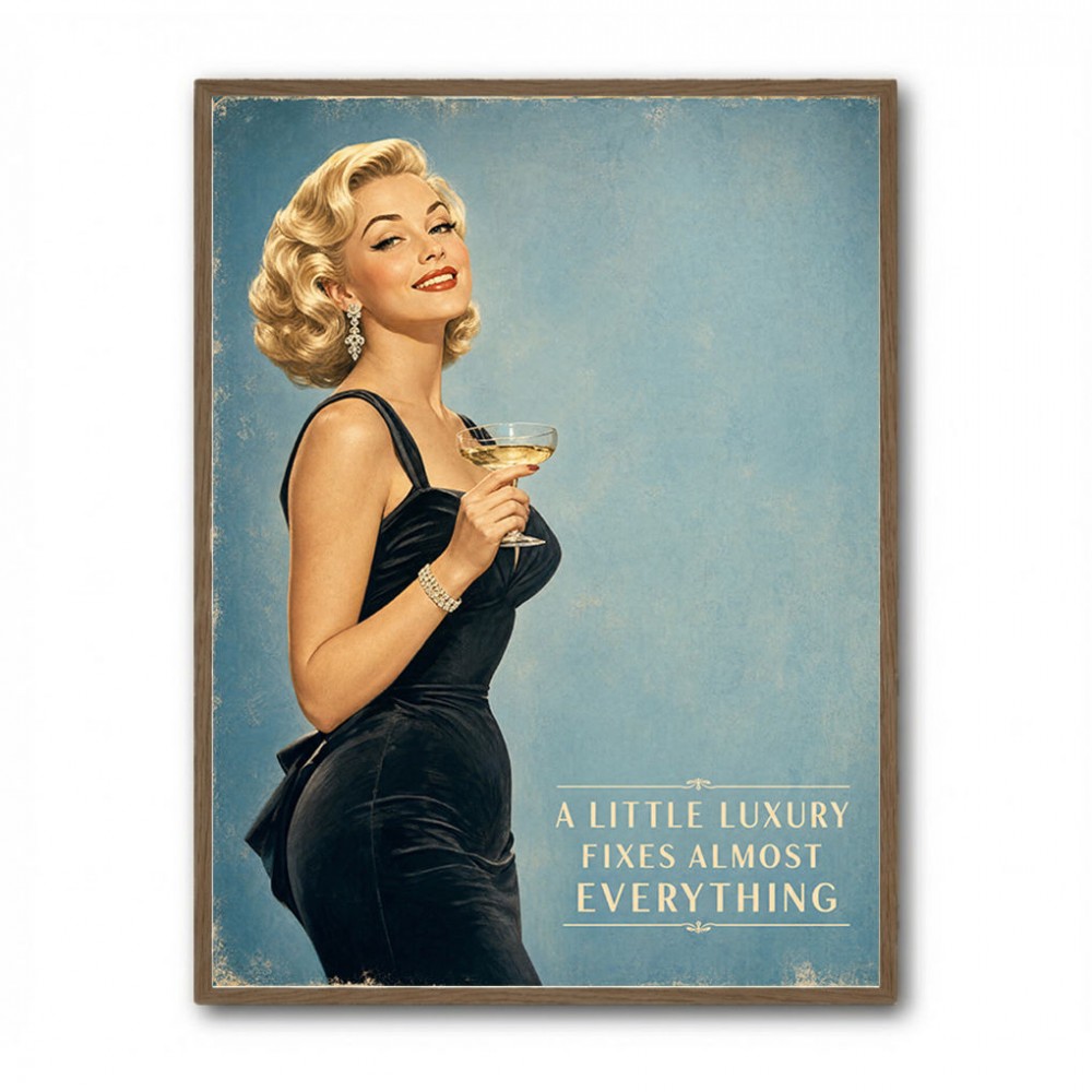 A Little Luxury Fixes Almost Everything Vintage Style Wall Art
