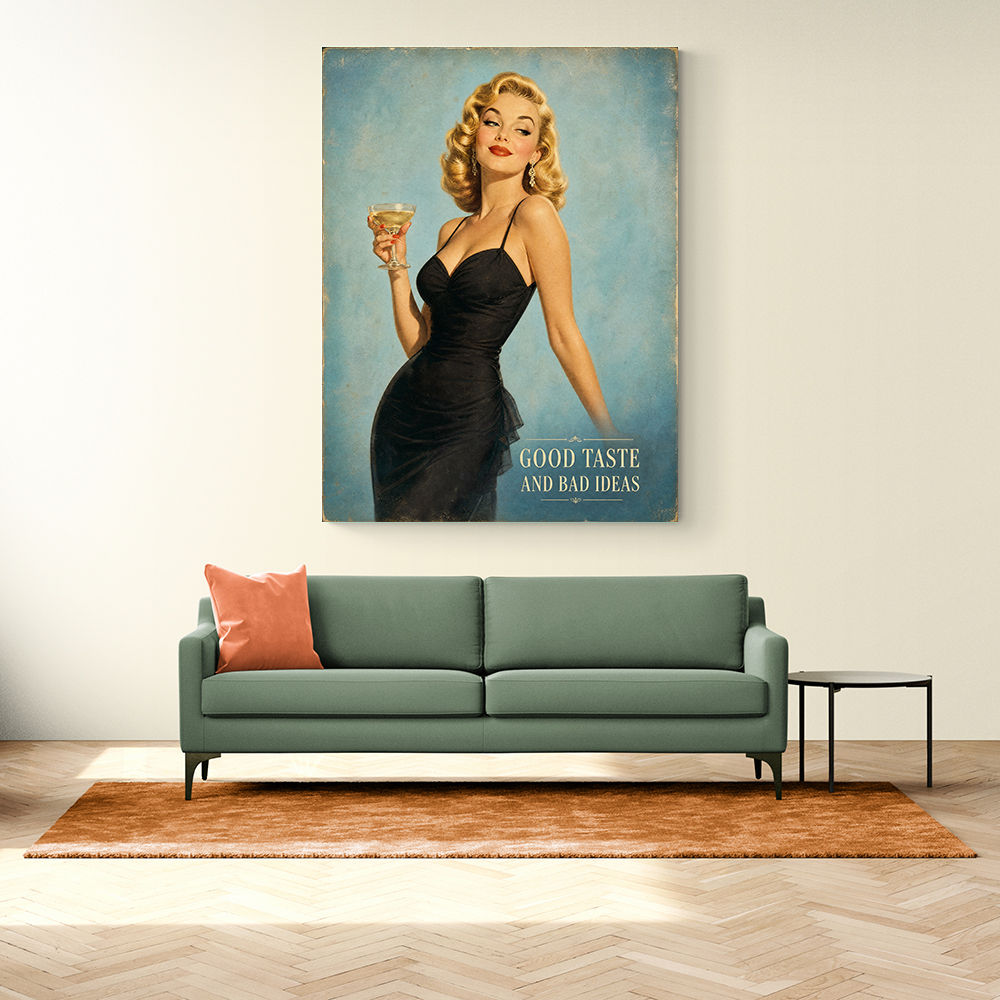 Good Taste and Bad Ideas Vintage Style Wall Art
