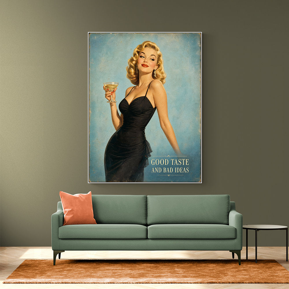 Good Taste and Bad Ideas Vintage Style Wall Art