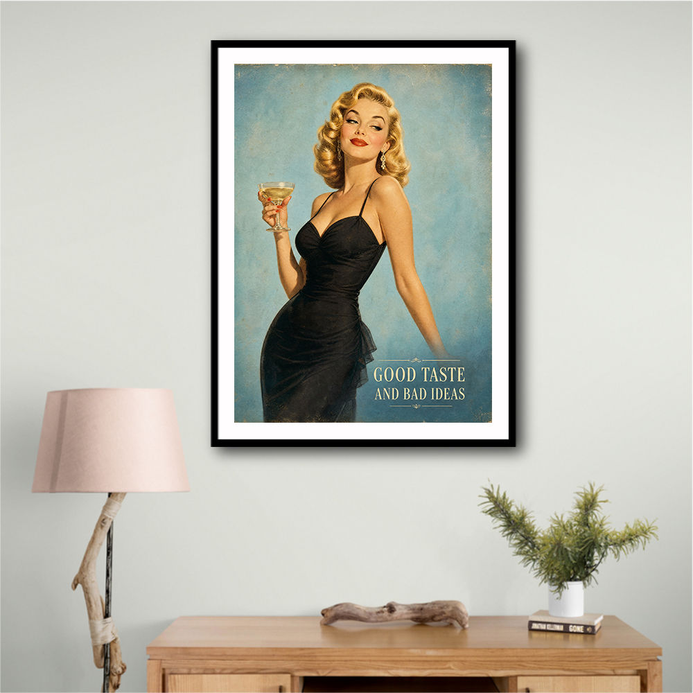 Good Taste and Bad Ideas Vintage Style Wall Art