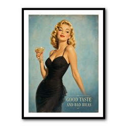 Good Taste and Bad Ideas Vintage Style Wall Art
