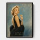 Champagne First - Questions Later Vintage Glamour Style Wall Art