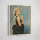 Champagne First - Questions Later Vintage Glamour Style Wall Art