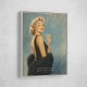 Champagne First - Questions Later Vintage Glamour Style Wall Art