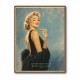 Champagne First - Questions Later Vintage Glamour Style Wall Art