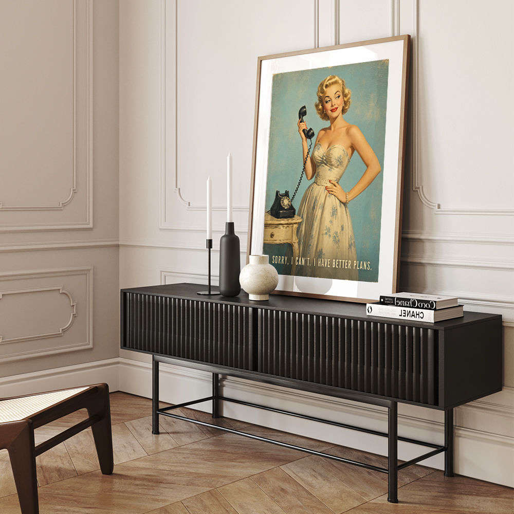 I Have Better Plans Vintage Style Wall Art