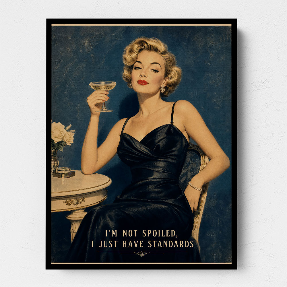 I'm Not Spoiled - I just Have Standards Vintage Style Wall Art