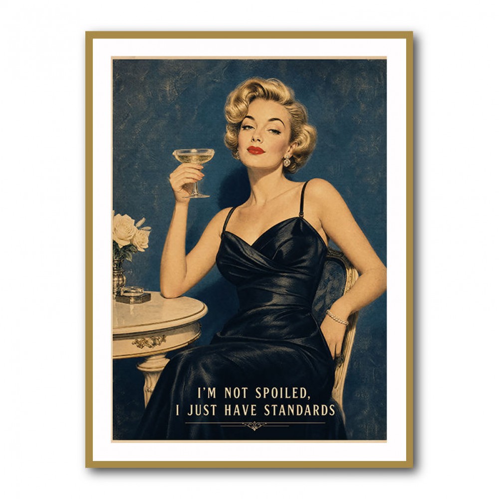 I'm Not Spoiled - I just Have Standards Vintage Style Wall Art