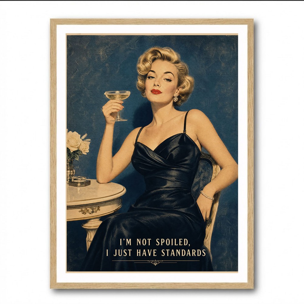 I'm Not Spoiled - I just Have Standards Vintage Style Wall Art