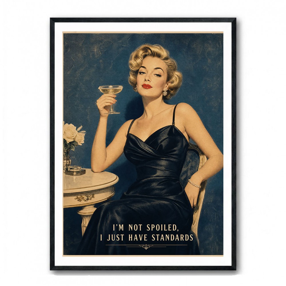 I'm Not Spoiled - I just Have Standards Vintage Style Wall Art