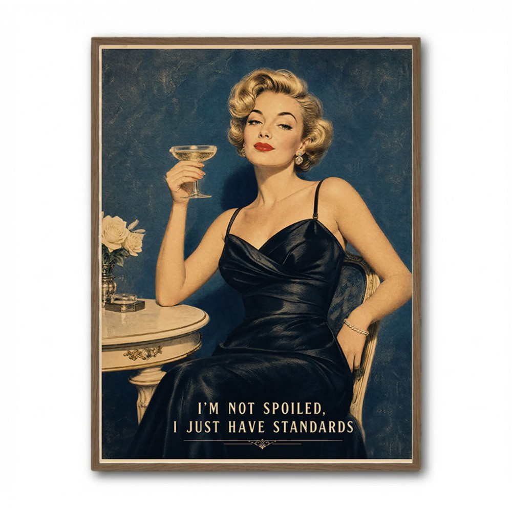 I'm Not Spoiled - I just Have Standards Vintage Style Wall Art