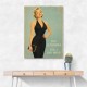 Too Glamorous For A Bad Mood Vintage Glamour Style Wall Art