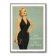 Too Glamorous For A Bad Mood Vintage Glamour Style Wall Art