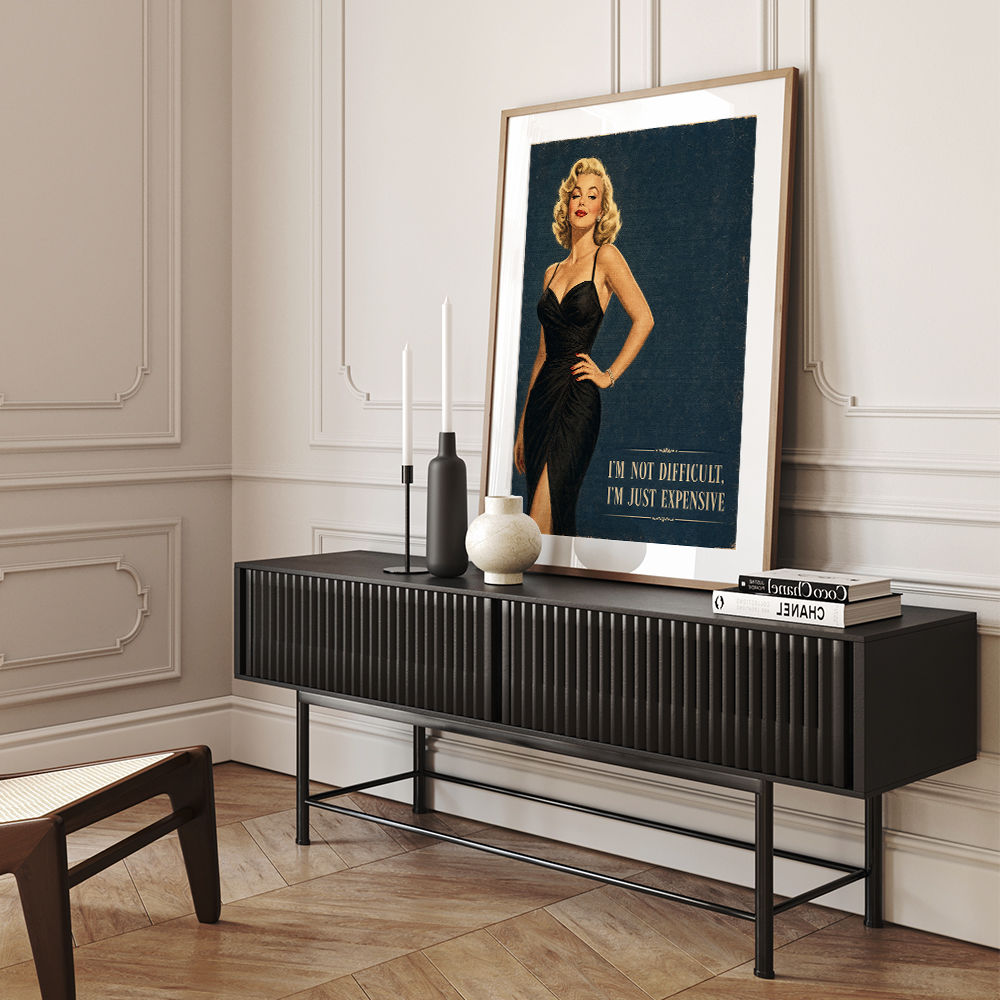 I'm Not Difficult Vintage Glamour Style Wall Art