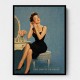 Too Pretty To Panic Vintage Glamour Style Wall Art