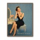 Too Pretty To Panic Vintage Glamour Style Wall Art