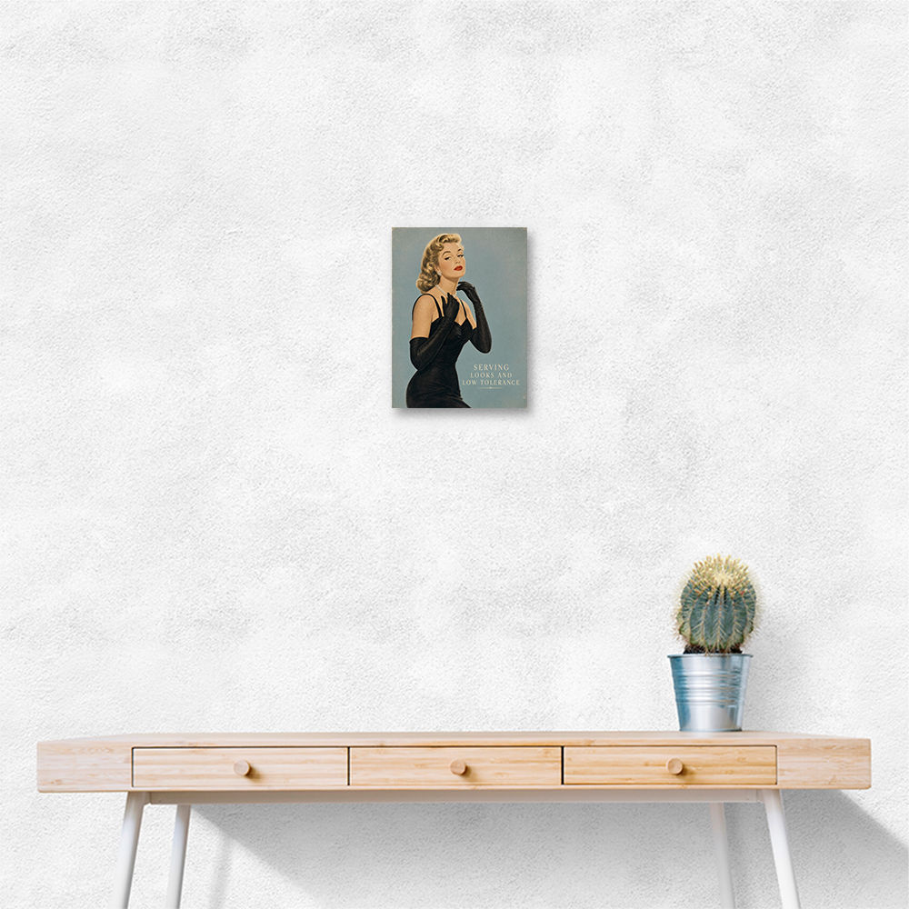 Serving Looks and Low Tolerance Vintage Glamour Wall Art