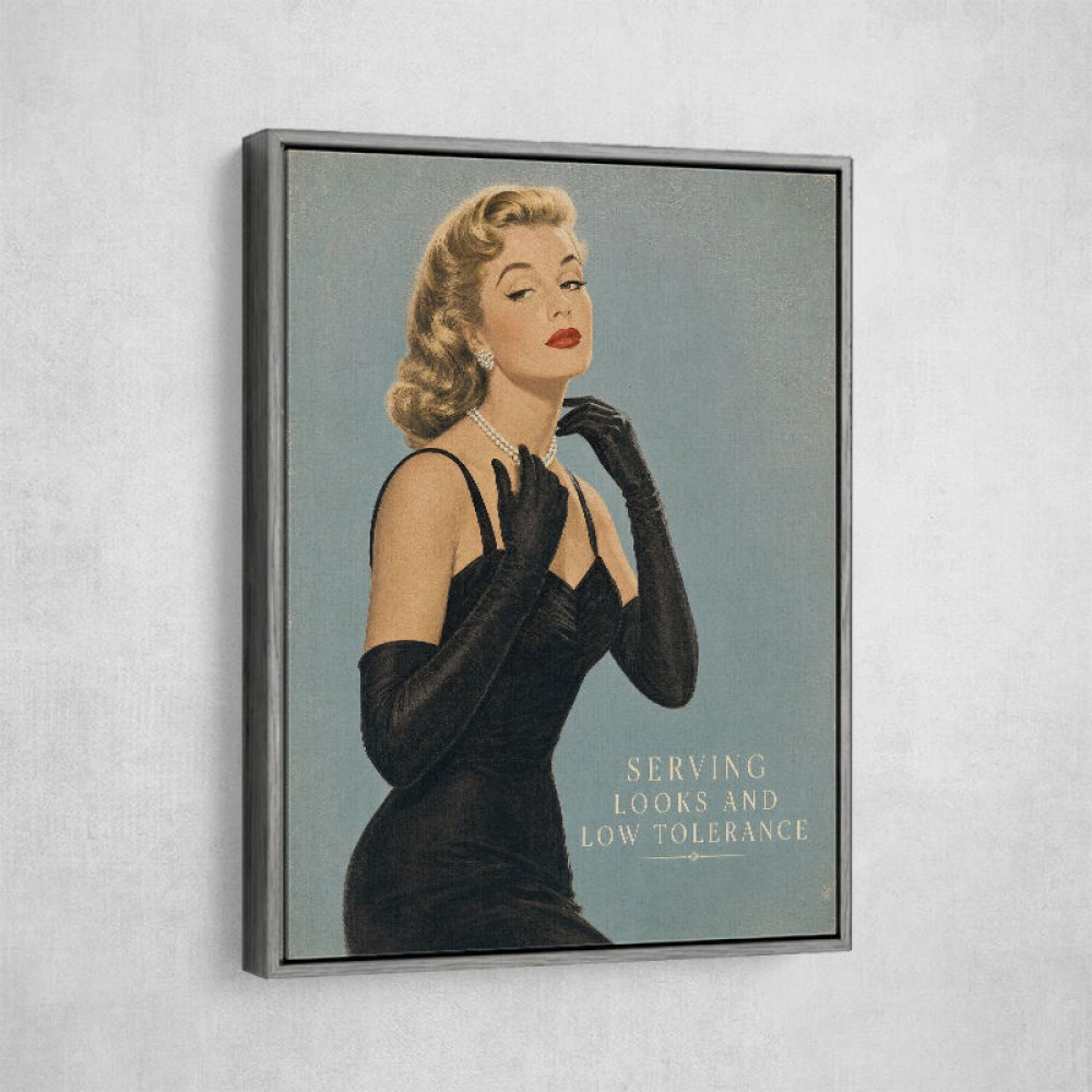 Serving Looks and Low Tolerance Vintage Glamour Wall Art