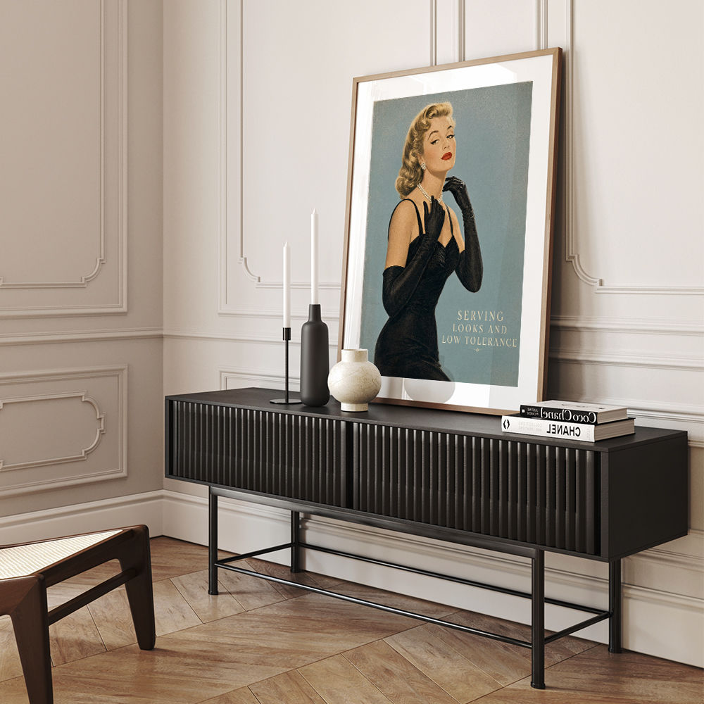 Serving Looks and Low Tolerance Vintage Glamour Wall Art